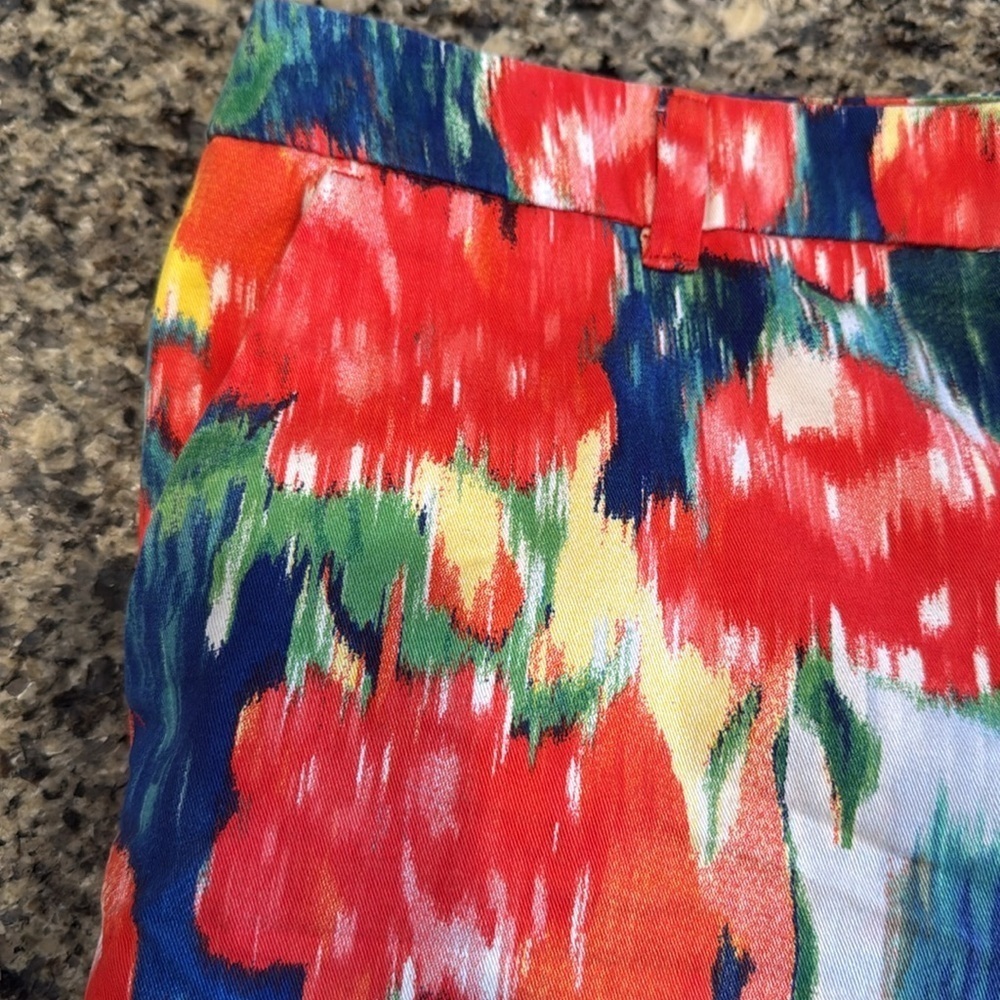 100% cotton Merona Colorful Floral Women's Shorts size 16 - Picture 6 of 6